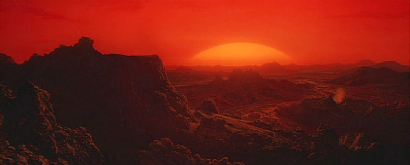L'aube sur la Planète rouge