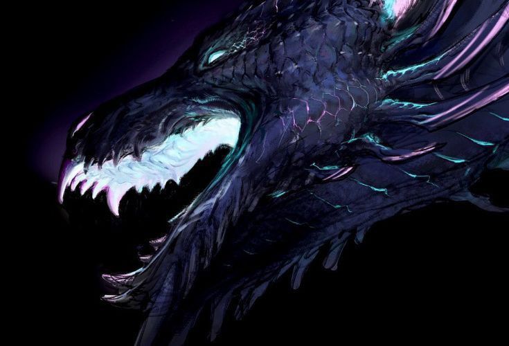 Dragon bleu sur le point de cracher