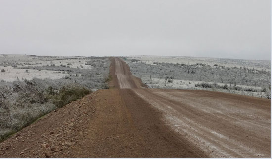 Route dans la toundra