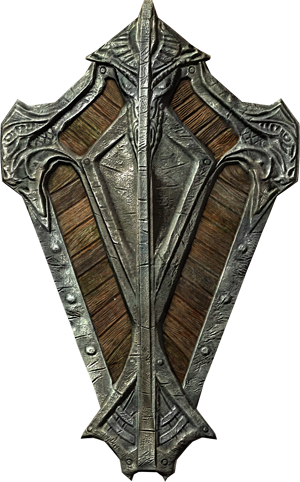 Bouclier en forme d'écus, réservé aux Orden de Chevalier Écu