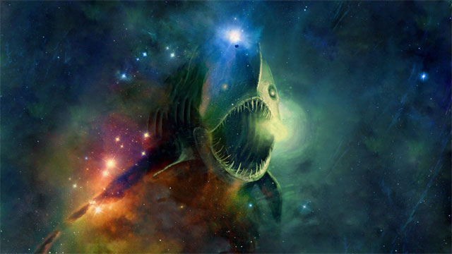 Il ne faut pas négliger le risque de rencontre avec les monstres qui habitent le vide spacial, comme les requins Titan, même si c'est extrêmement rare Il ne faut pas négliger le risque de rencontre avec les monstres qui habitent le vide spacial, comme les requins Titan, même si c'est extrêmement rare