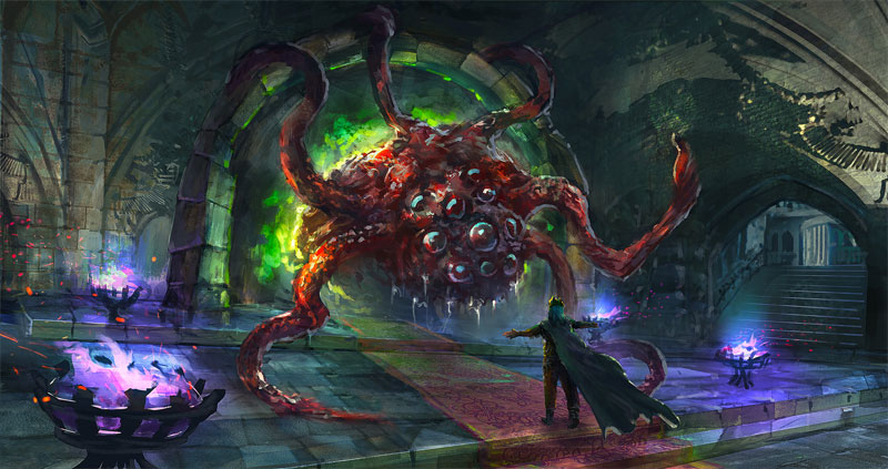 Si une création de sort tourne vraiment mal, un ou plusieurs serviteurs d'Azathoth peuvent apparaître