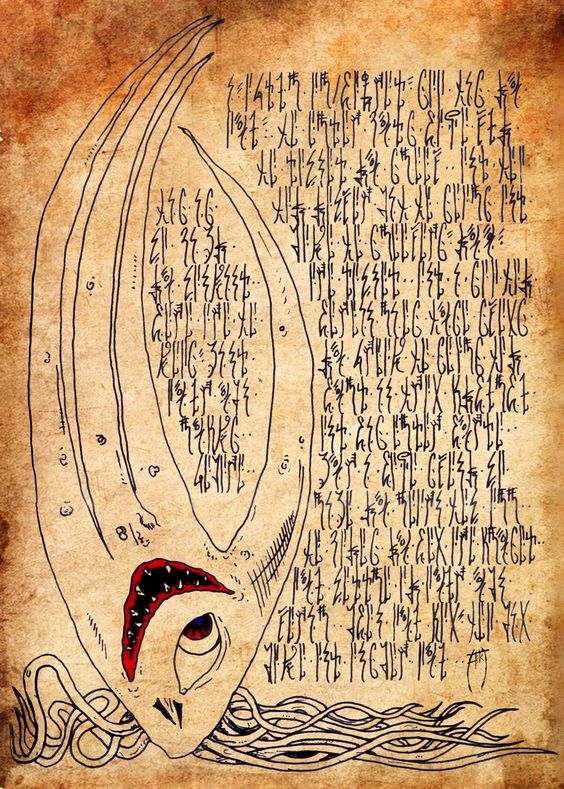 Une page du célèbre livre, 'L'Aklo pour les nuls' de Grainne O’Clerkin Une page du célèbre livre, 'L'Aklo pour les nuls' de Grainne O’Clerkin